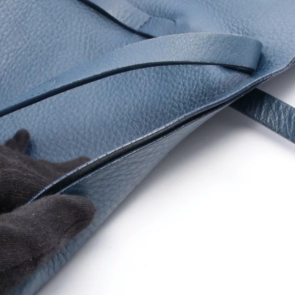 Balenciaga Leather Bag Tote Blue - Picture 9 of 10